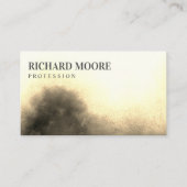 シックエレガントミスティゴールデン抽象芸術 名刺 (正面)