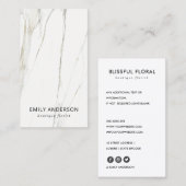 シックエレガントミニマルマーブル質感プロフェッショナル 名刺 (正面/裏面)