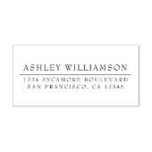 シックエレガントミニマル差出人住所ゴムスタンプ ラバースタンプ (インプリント)