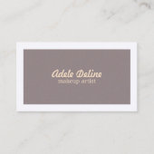 シックエレガントミニマル淡い色のリストピンクのメイクアップアーティスト 名刺 (正面)