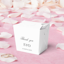 シックエレガントミニマ結婚リスト フェイバーボックス