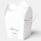 シックエレガントミニマ結婚リスト フェイバーボックス (オープン)