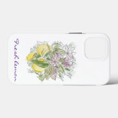 シックエレガントモダンウォーターカラーレモン Case-Mate iPhoneケース (裏面 (横))