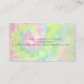 シックエレガントモダンカップケーキ絞り染め 名刺 (裏面)