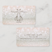 シックエレガントモダンプロの華やかさ、ドレス 名刺 (正面/裏面)