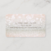 シックエレガントモダンプロの華やかさ、ドレス 名刺 (裏面)