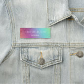 シックエレガントモダンホロクの虹 名札 (インサイチュ)