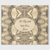 シックエレガントモダン抽象芸術アートフェイク金ゴールドスパークル ラッピングペーパー (フラット)