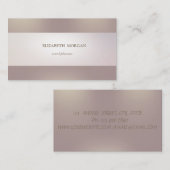 シックエレガントモダン洗練ストライプのされた 名刺 (正面/裏面)