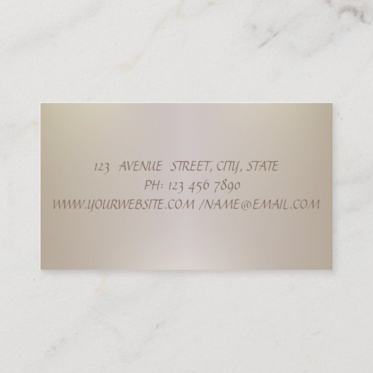 シックエレガントモダン洗練ストライプのされた 名刺 (裏面)