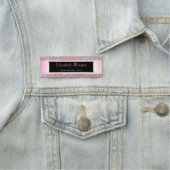 シックエレガントモダン，フレーム，ストライプグリッター 名札 (インサイチュ)