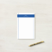 シックエレガントモノグラムネイビーブルージオメトリック縁どス