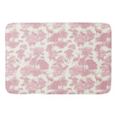 シックエレガントライトピンクトイレディアウッドランド バスマット (正面)