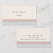 シックエレガントラグジュアリーレース 名刺 (正面/裏面)