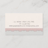 シックエレガントラグジュアリーレース 名刺 (裏面)