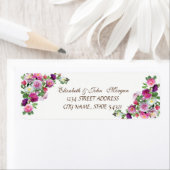 シックエレガントラグジュアリー – バラ住所 シール (インサイチュ)