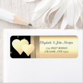 シックエレガントラグジュアリー，フェイク金ゴールドハート ラベル (インサイチュ)