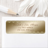 シックエレガントラグジュアリー、フェイク金ゴールド、レース ラベル (インサイチュ)