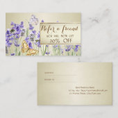 シックエレガントラバンダー紹介カード 紹介カード (正面/裏面)