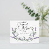 シックエレガントラベンダーユーカリ サンキューカード (スタンド正面)