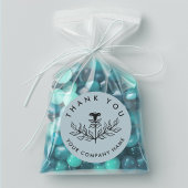 シックエレガントリリーオーダーサンキューカスタム ラウンドシール