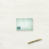 シックエレガントレディーゾウヴィンテージ ポストイット (デスク上)