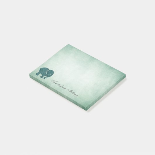 シックエレガントレディーゾウヴィンテージ ポストイット (アングル)