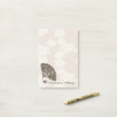 シックエレガントレースレディーファンヴィンテージモノグラム ポストイット (デスク上)