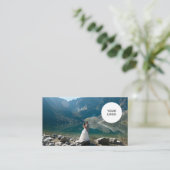 シックエレガントロゴウェディングプランナー写真家 名刺 (スタンド正面)