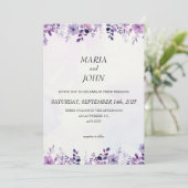 シックエレガントロマンチックなミニマルクラシックリスト 招待状 (スタンド正面)