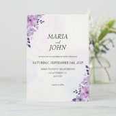 シックエレガントロマンチックなミニマルクラシックリスト 招待状 (スタンド正面)