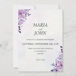 シックエレガントロマンチックなミニマルクラシックリスト 招待状