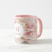 シックエレガントロマンチックバラフローラ マグカップ (正面右)