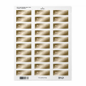 シックエレガントロマンチックフラワー住所 シール (フルシート)