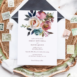 シックエレガントロマンバラ結婚ズ 招待状