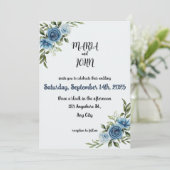 シックエレガントロユニークマンティムミニマルクラシックリスト 招待状 (スタンド正面)