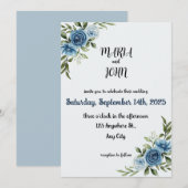 シックエレガントロユニークマンティムミニマルクラシックリスト 招待状 (正面/裏面)