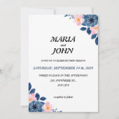 シックエレガントロユニークマンティムミニマルクラシックリスト 招待状 (正面)