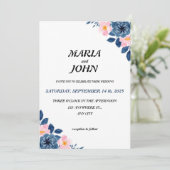 シックエレガントロユニークマンティムミニマルクラシックリスト 招待状 (スタンド正面)