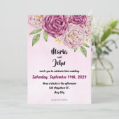 シックエレガントロユニークマンティムミニマルクラシックリスト 招待状 (スタンド正面)