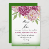 シックエレガントロユニークマンティムミニマルクラシックリスト 招待状 (正面/裏面)