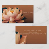 シックエレガントロータスヨガインストラクター 名刺 (正面/裏面)