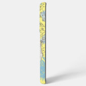 シックエレガントワイルドフラワーイエロー SAMSUNG GALAXYケース (裏面横)