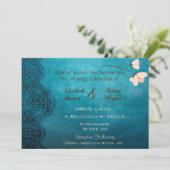 シックエレガントヴィンテージウェディング招待状 招待状 (スタンド正面)