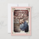 シックエレガントヴィンテージエフェクトフォト結婚カップル (正面)