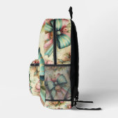 シックエレガントヴィンテージカスタムリュック プリントバックパック (右)