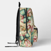 シックエレガントヴィンテージカスタムリュック プリントバックパック (左)