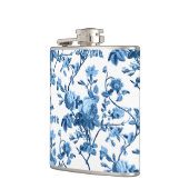 シックエレガントヴィンテージブルーバラフローラ フラスク (左)