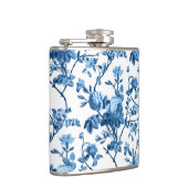 シックエレガントヴィンテージブルーバラフローラ フラスク (右)
