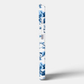 シックエレガントヴィンテージブルーバラフローラ Case-Mate iPhoneケース (裏面 / 左)